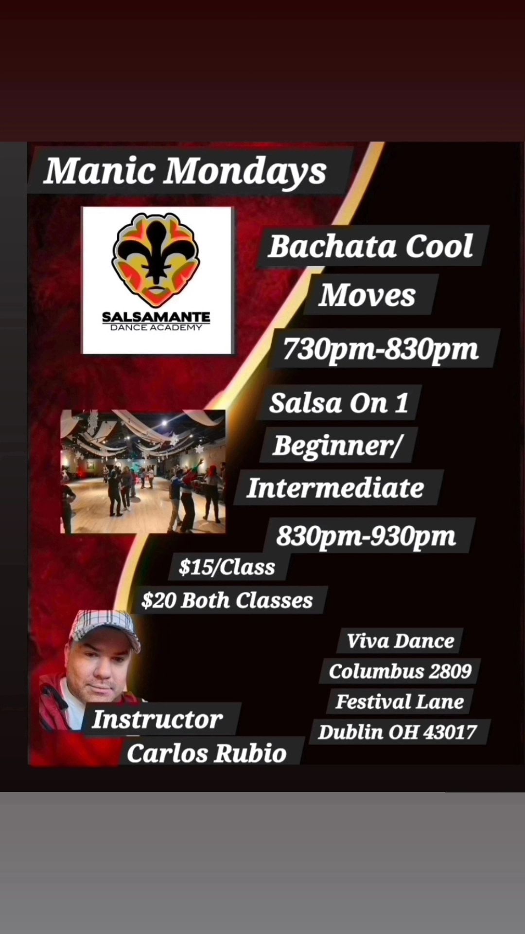 Manic Mondays with Salsamante Dance Academy