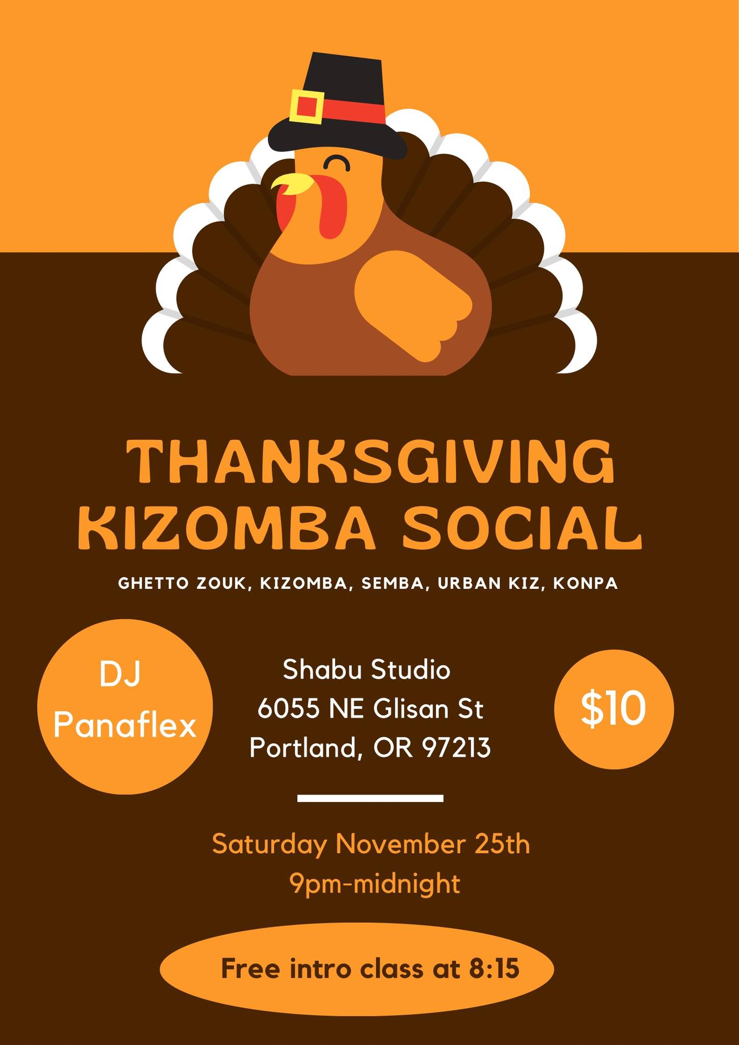 Thanksgiving kizomba social
