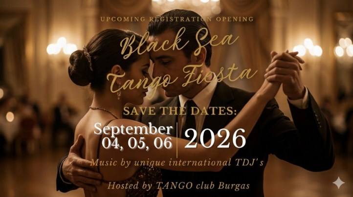 Black Sea Tango Fiesta 2026 Burgas 4 - 6 September