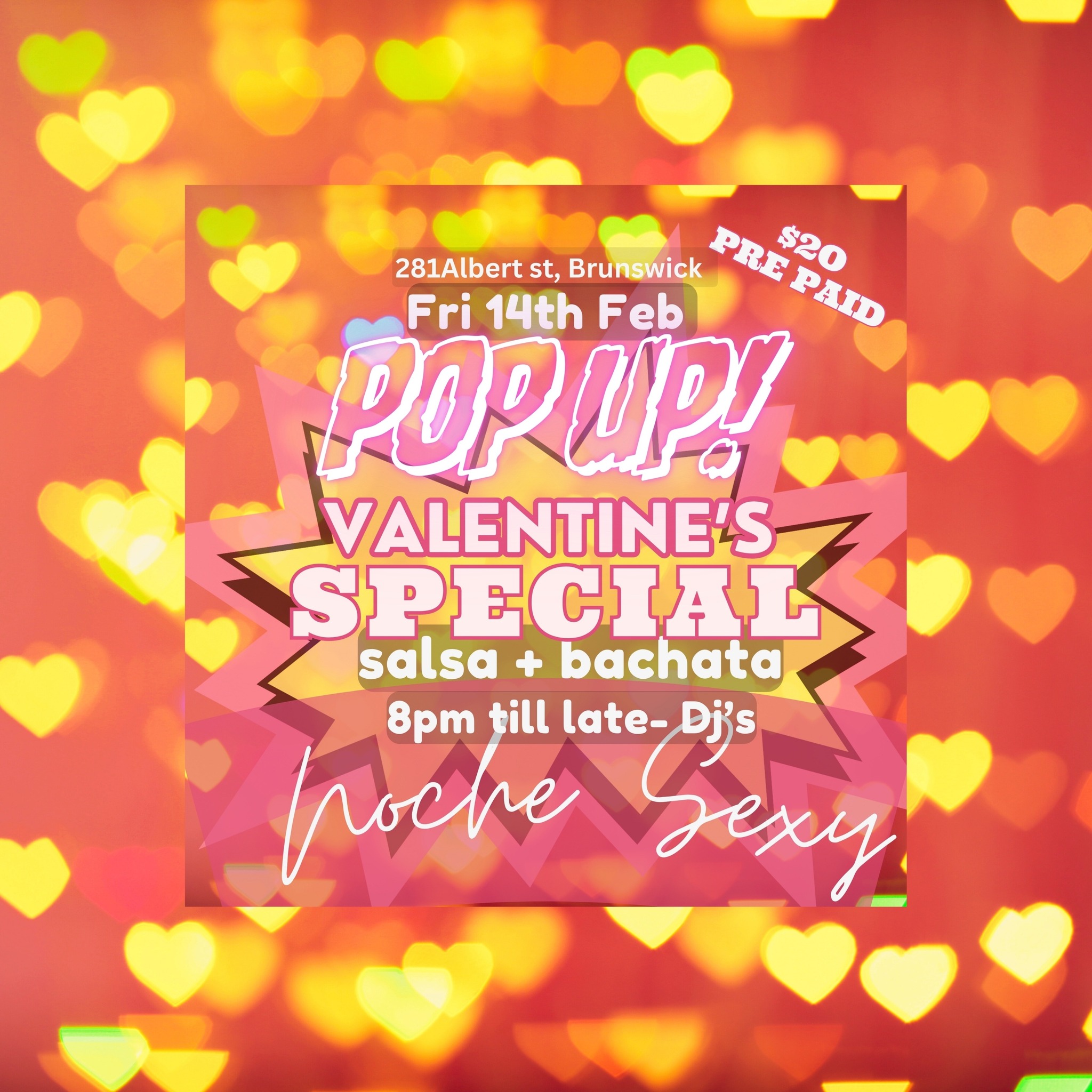 Pop Up- “Bachata & Salsa” Valentine’s Special