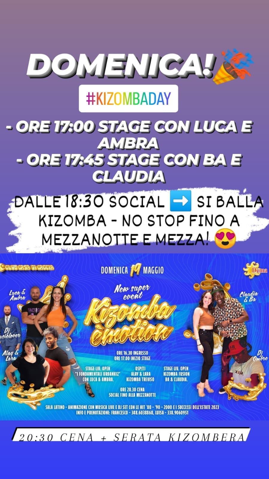 NEW EVENTO KIZOMBA ÈMOTION domenica 19.5