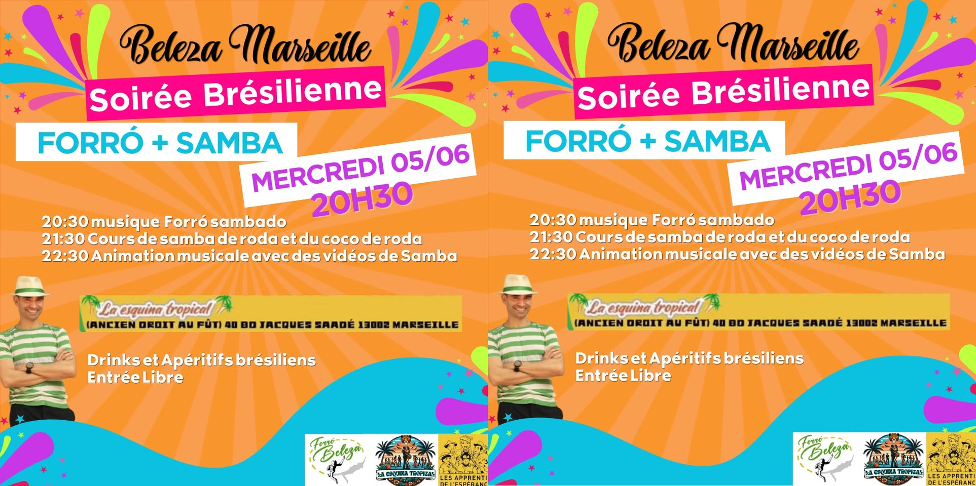 Soirée Brésilienne à Marseille - Forró Sambado - Musique nordestina