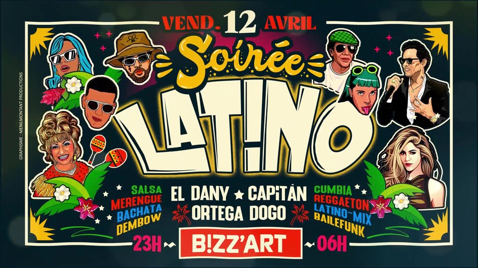 SOIRÉE LATINO au BIZZ'ART ! (75010 Canal St-Martin) #Salsa #Merengue #Bachata #Reggaeton #LatinoMix