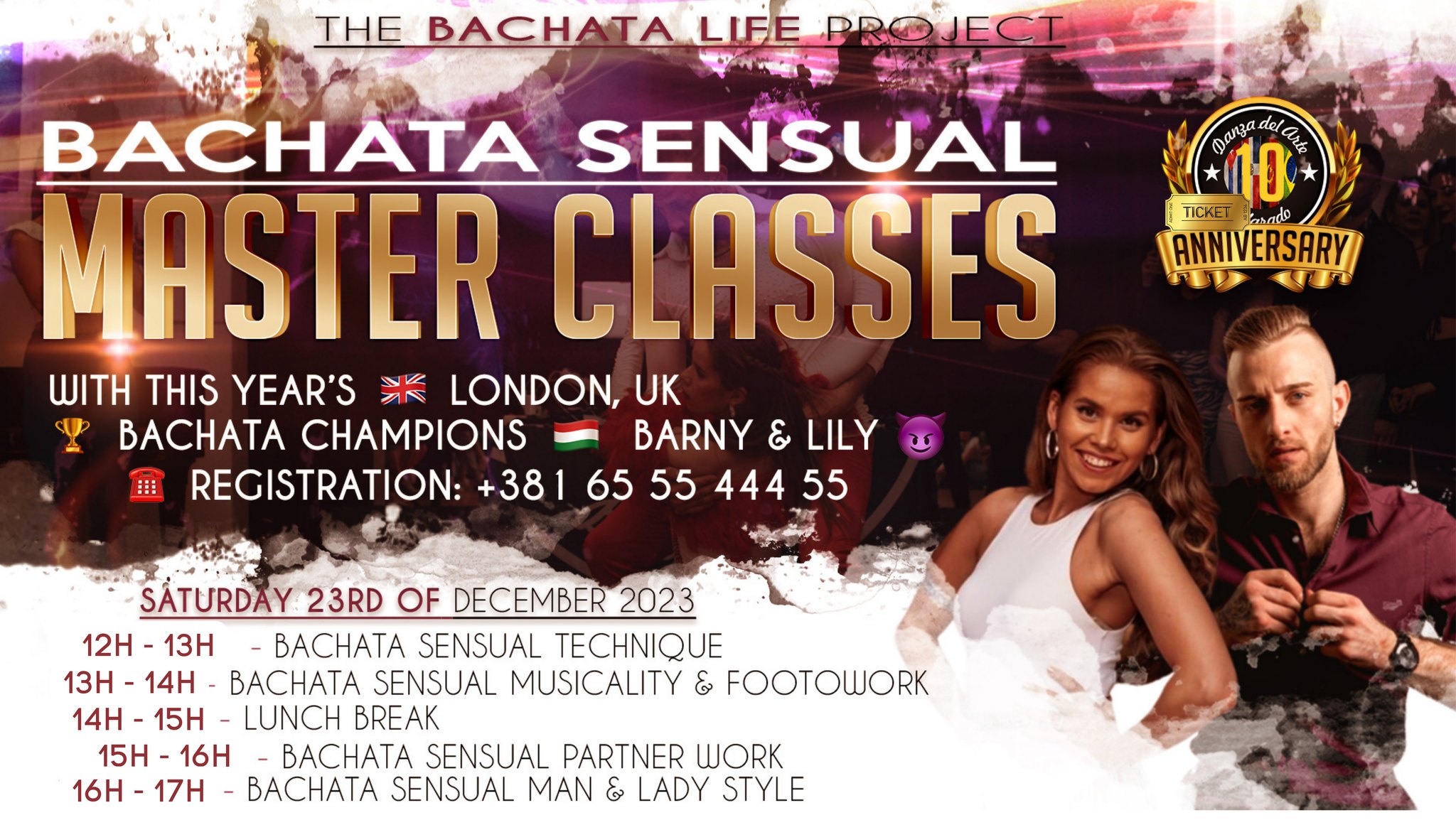 💯 Bachata Sensual Master Class Workshops - Barni X Lili 😈 💯 (Bachata Life Project) 🇷🇸