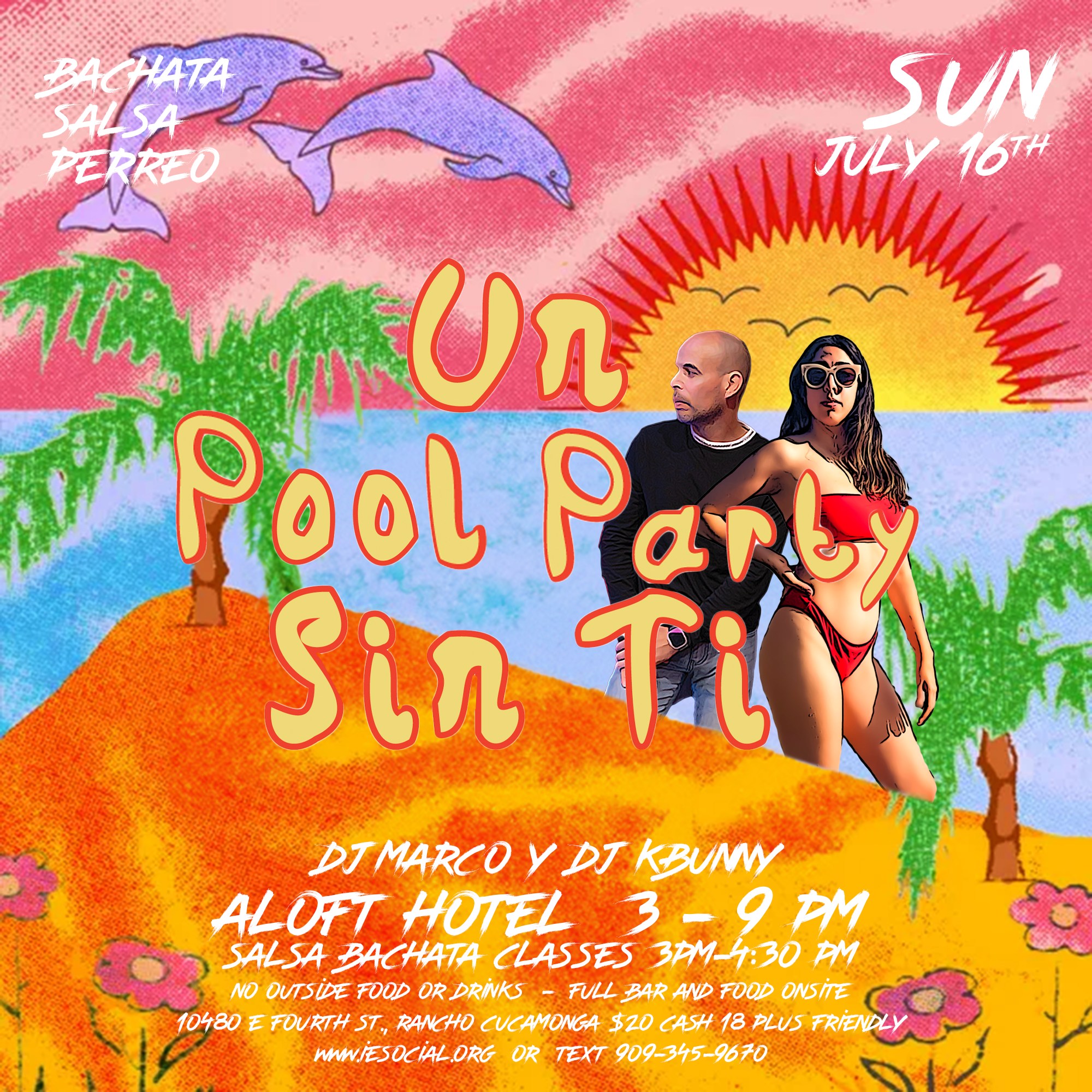 Bachata Salsa Pool Party at Aloft Hotel 7 16