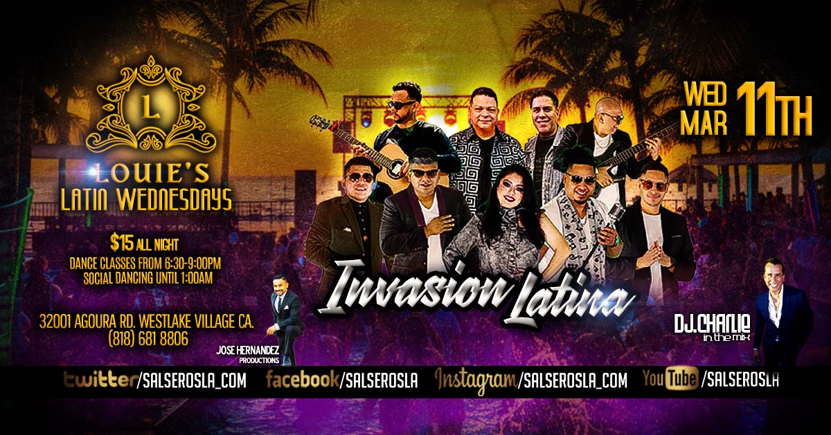 Invasion Latina live at Club Louie's celebrating Joel's bday bash!