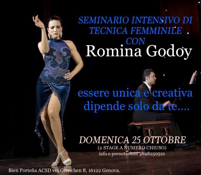SEMINARIO INTENSIVO DI TECNICA FEMMINILE CON ROMINA GODOY