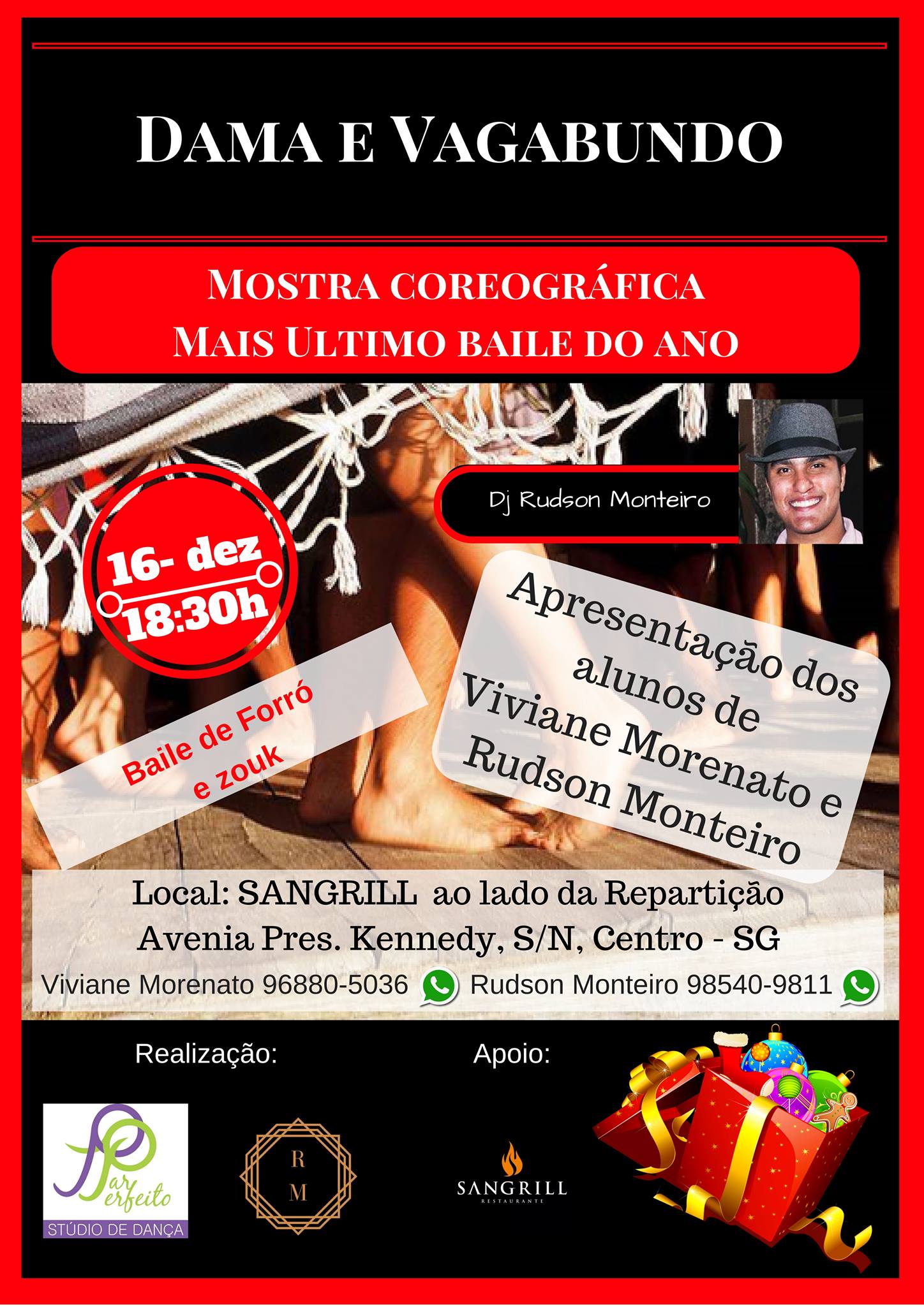 Dama e Vagabundo - Mostra Coreográfica + Baile