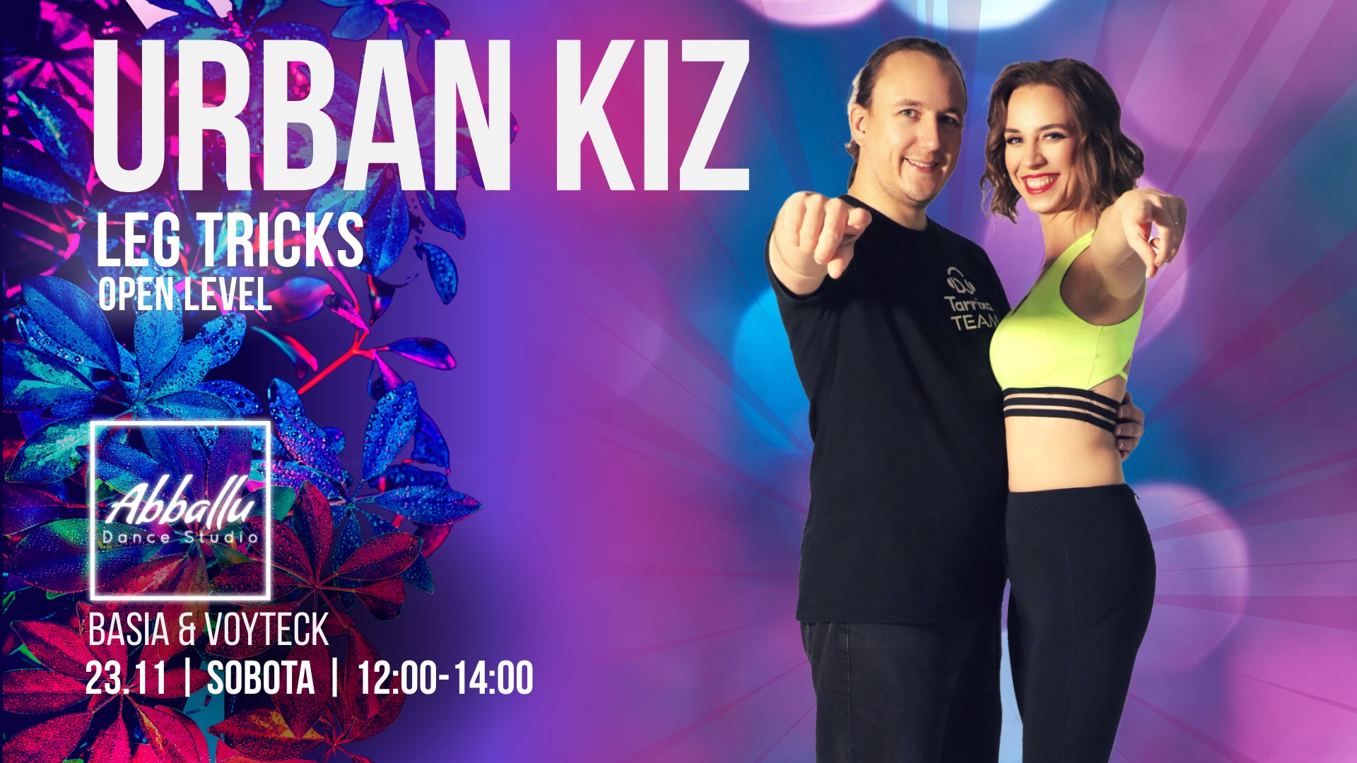 UrbanKiz - leg Tricks Open Level Sobota 23.11 12:14:00 Basia & Voyteck