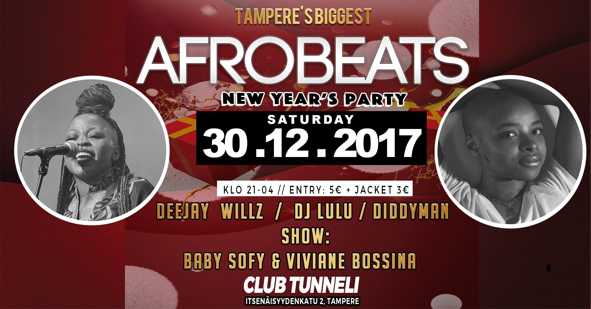 Tampere Afro-New Year`s 2018 Bash!