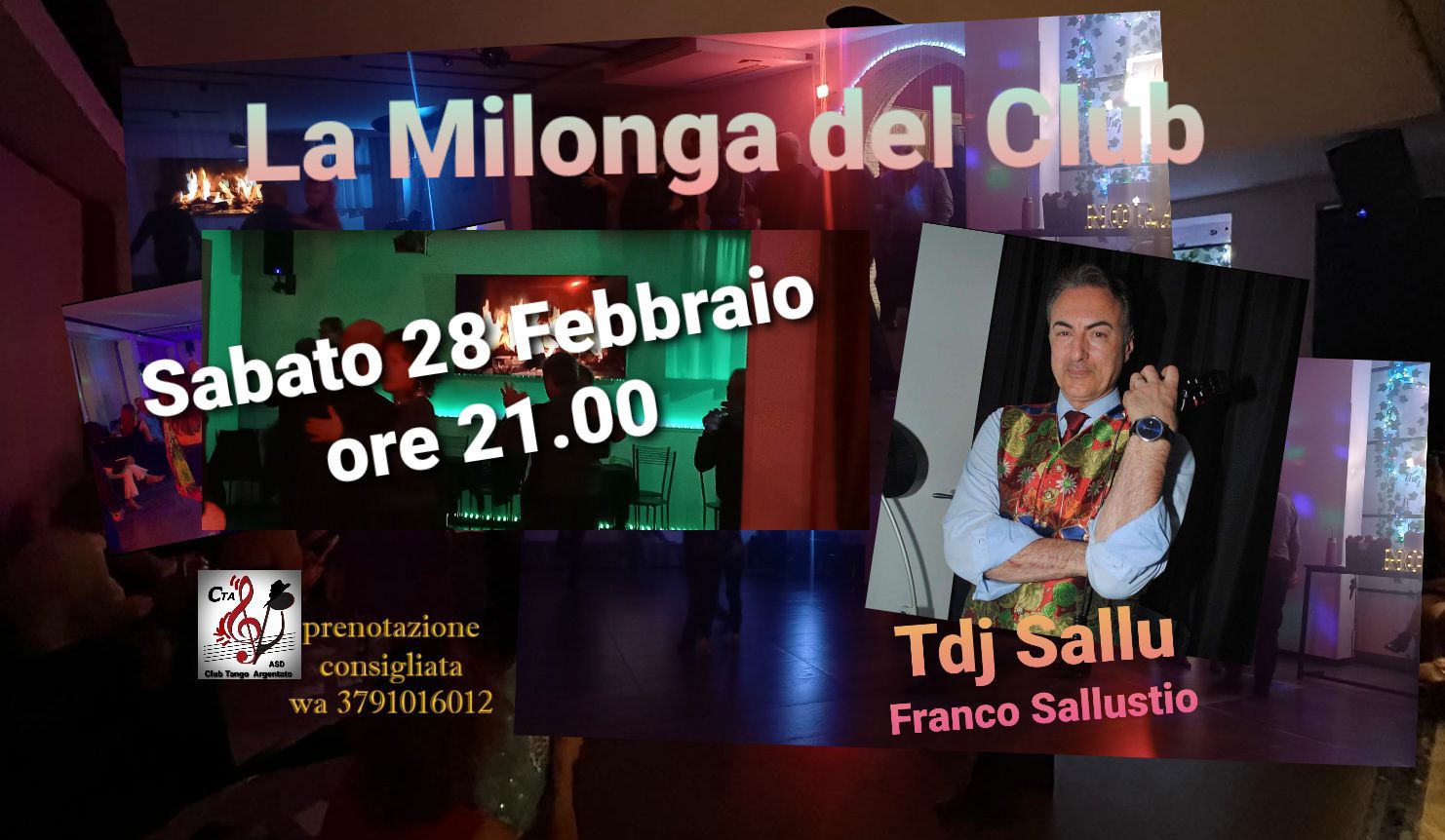 La Milonga del Club 🌺 con Sallu Franco Sallustio