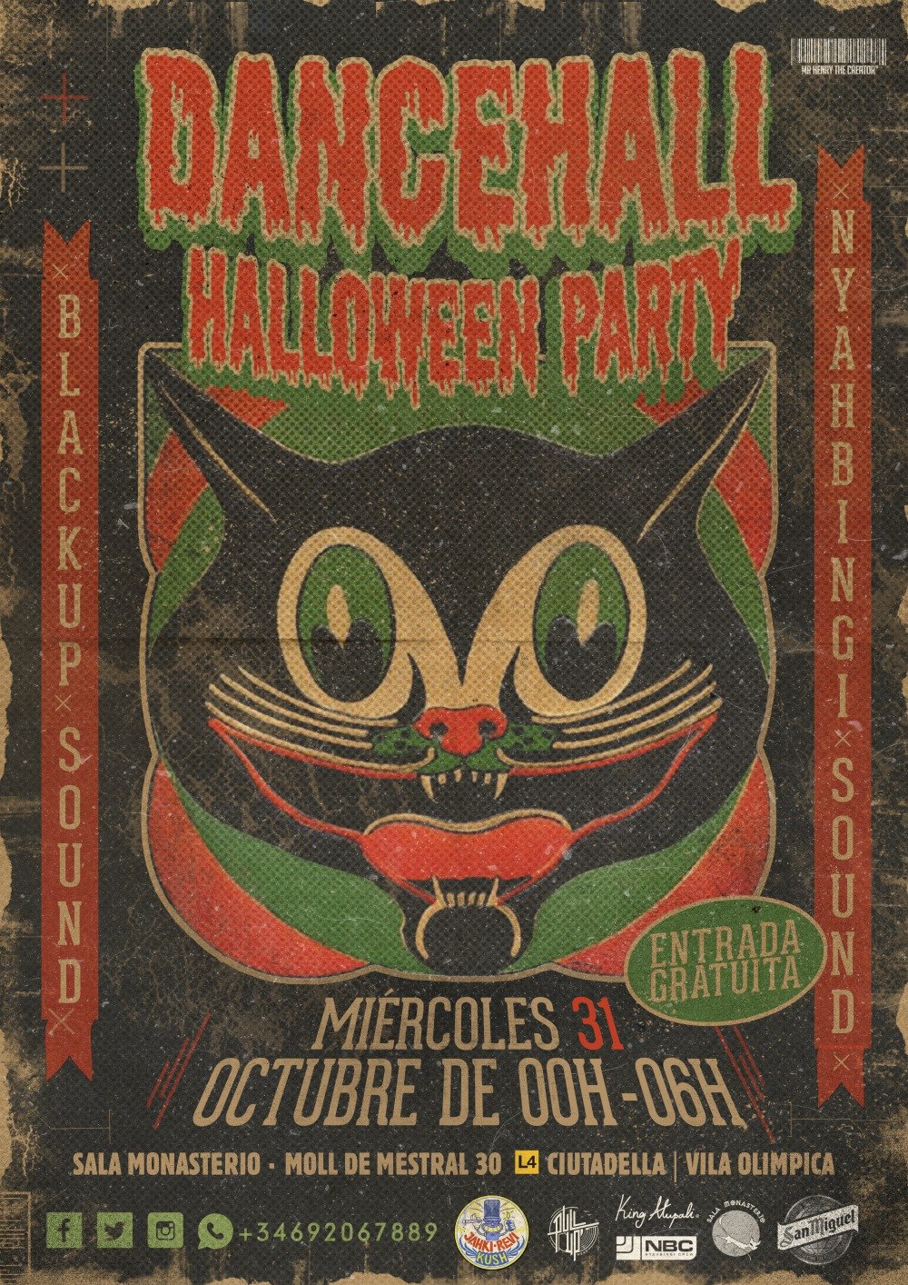 BoomBastic Club Halloween Dancehall Party Entrada gratuita
