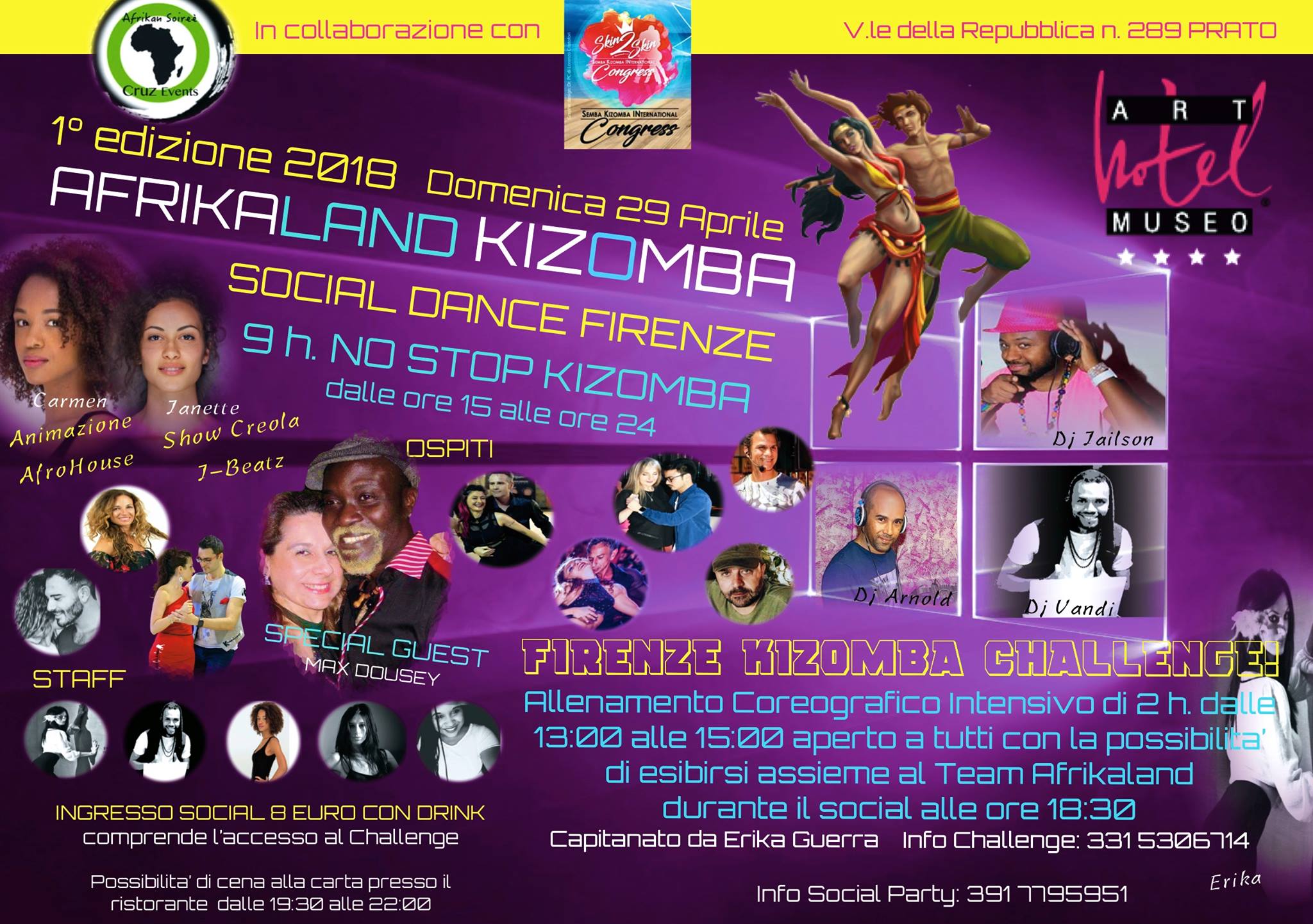 Afrikaland Kizomba Social Dance Firenze con Challenge!