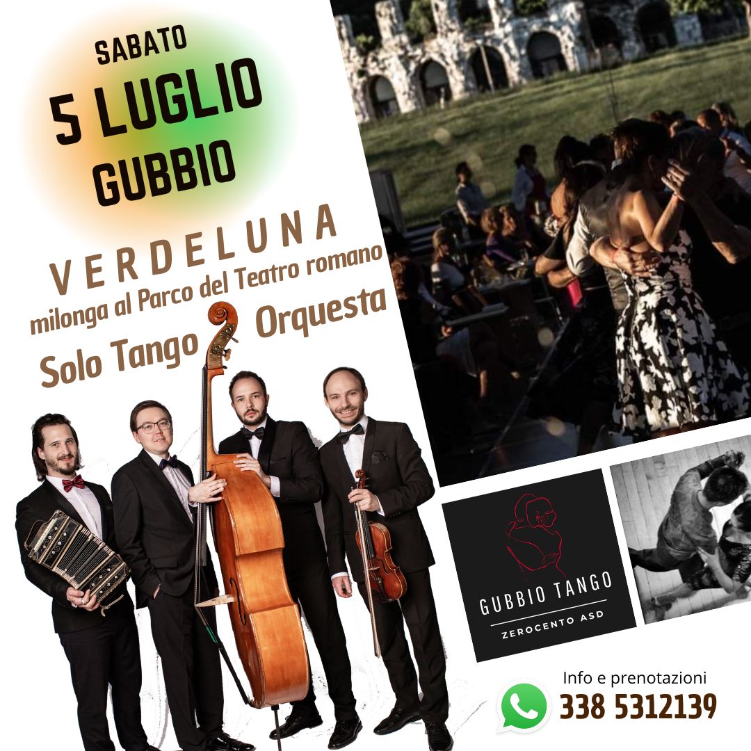 VERDELUNA - Milonga al Parco del Teatro Romano con la Solo Tango Orquesta