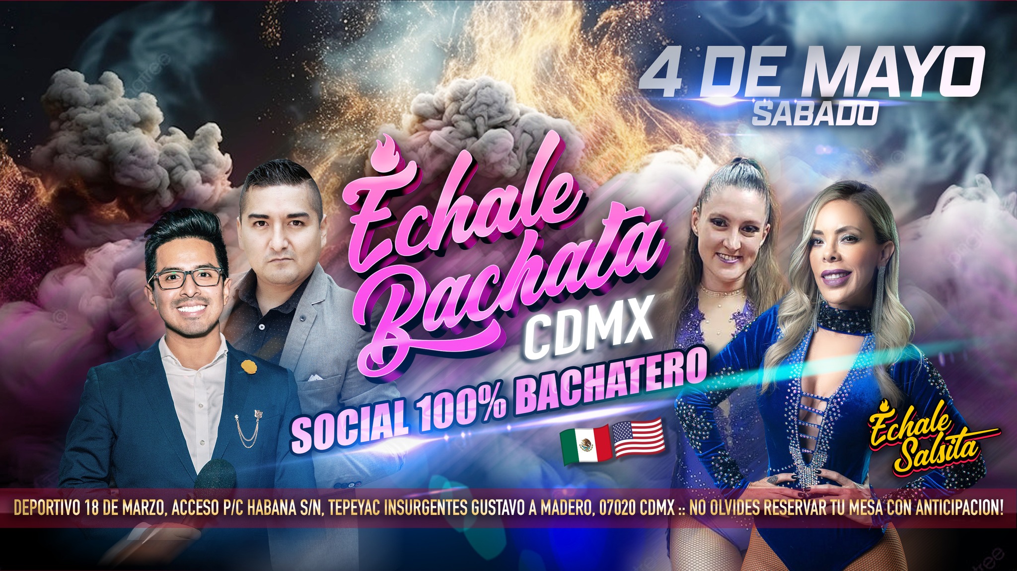 Echale Bachata CDMX - Social 100% Bachatero