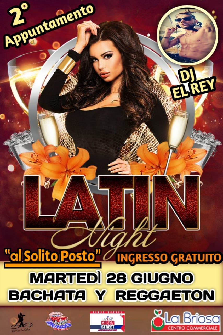 Martedì Latin Nigh BACHATA Y REGGAETON