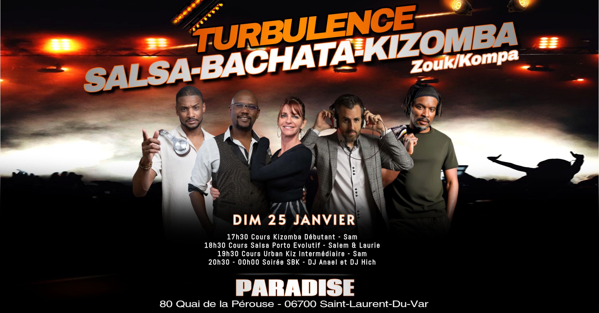 Turbulence Salsa Bachata Kizomba au Paradise