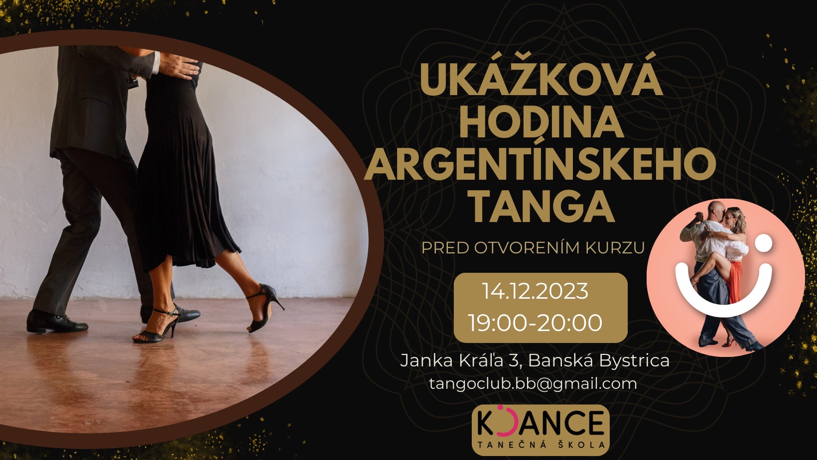 Ukážková hodina argentínskeho tanga TangoClub BB