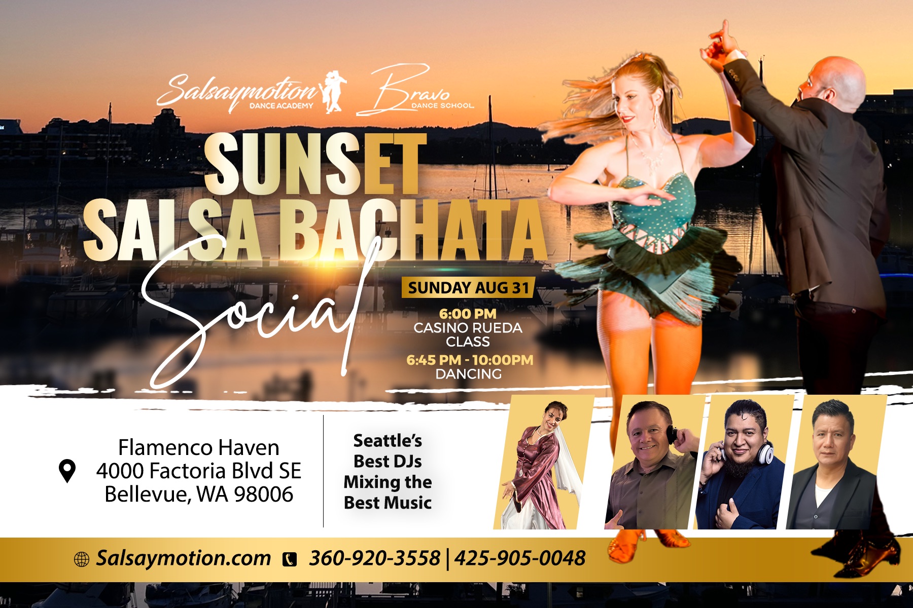 Sunday Sunset Latin Social: *Salsa *Bachata *Battle of the DJβs