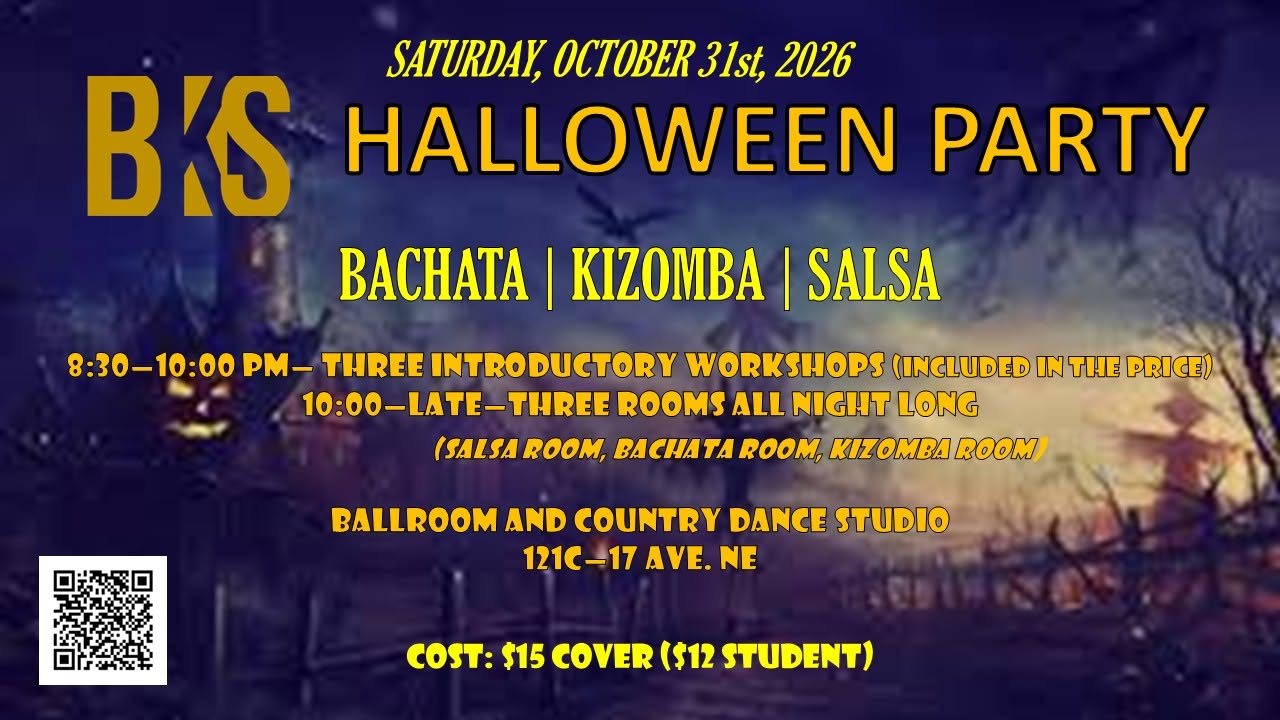 BKS (Bachata Kizomba Salsa) HALLOWEEN Party!