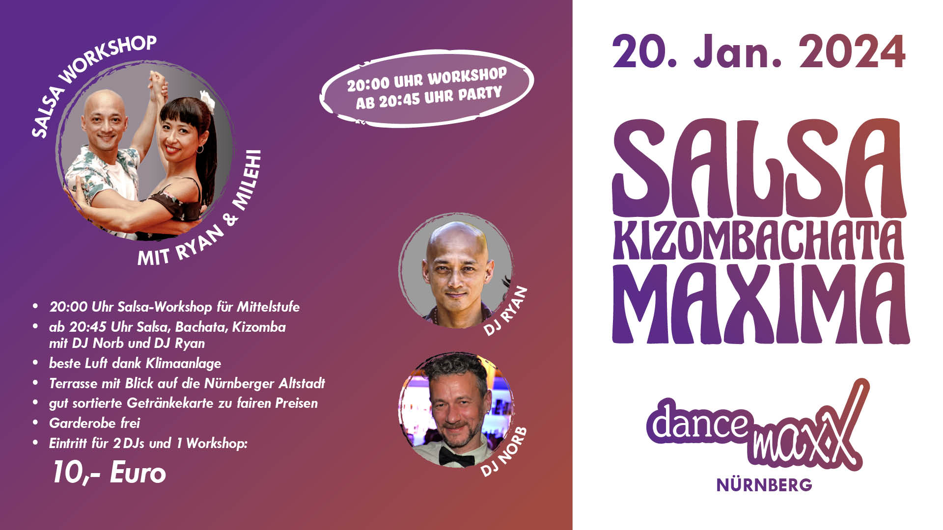 SALSA MAXIMA die Salsa-Bachata-Kizomba-Party für das maxXimale Tanzvergnügen