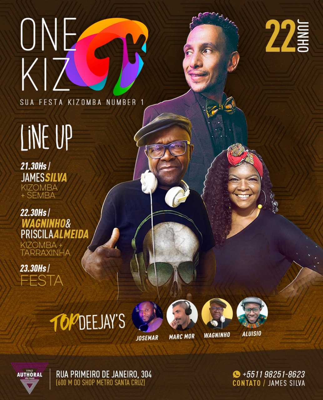 Workshops de Kizomba (One Kiz de Junho)