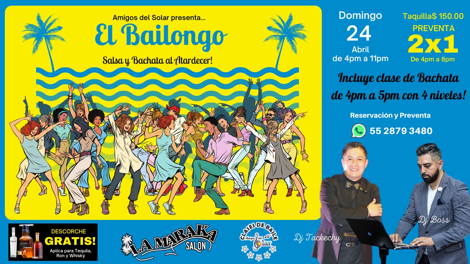 El Bailongo "Salsa y Bachata al atardecer"