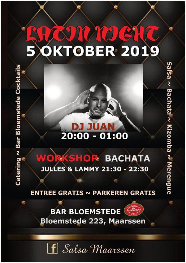 Salsa Maarssen Latin Night met DJ Juan & WS Bachata