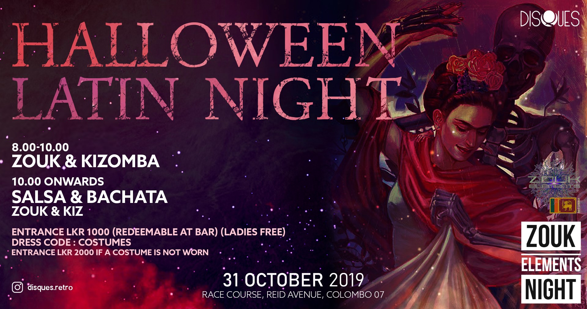 Disques Halloween Latin Night
