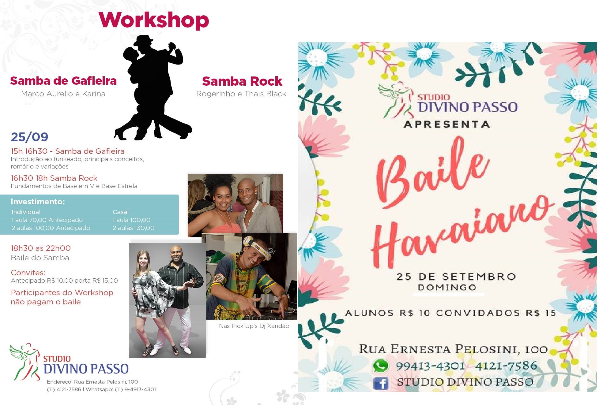 Workshop de Samba e Baile Havaiano