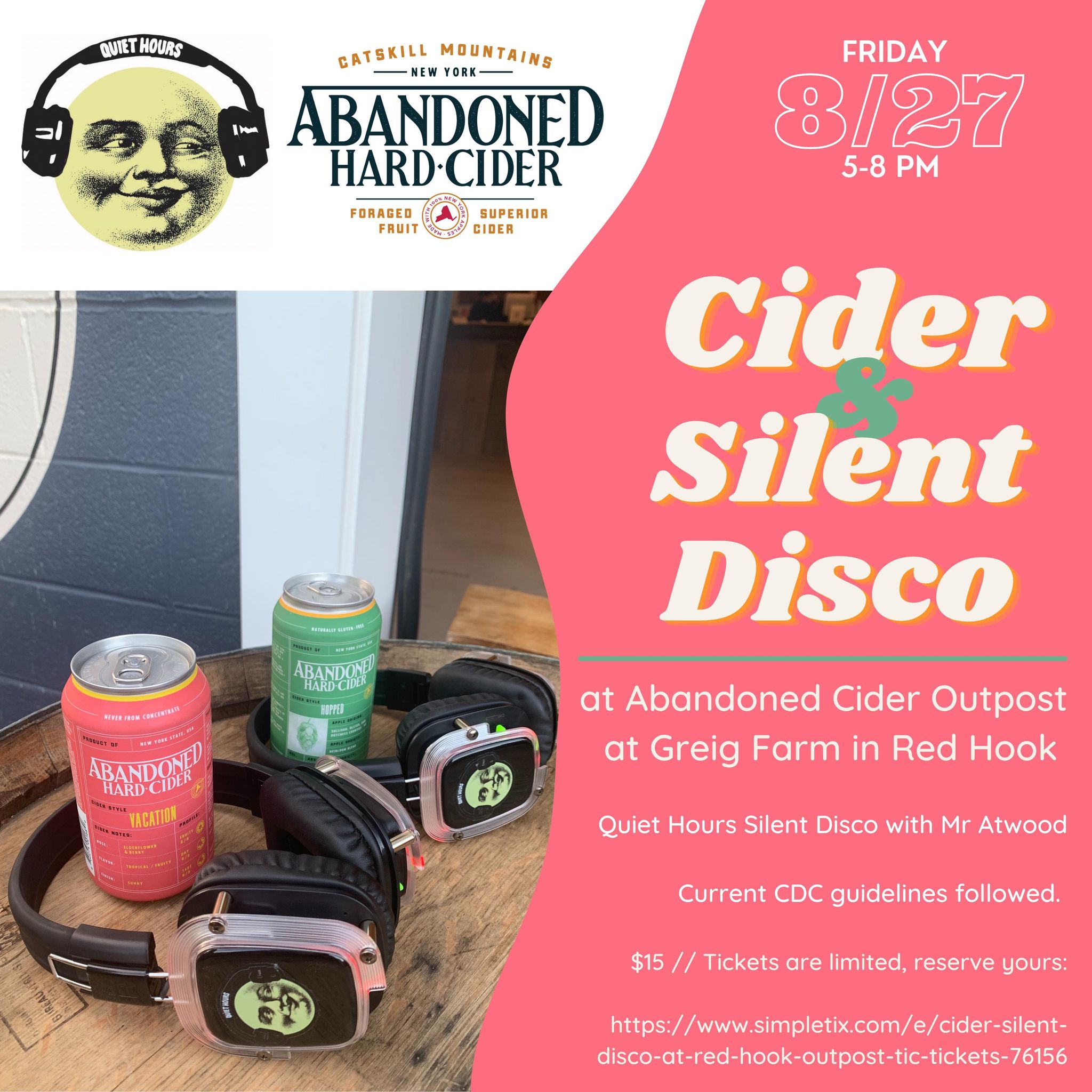 Cider and Silent Disco at Red Hook Outpost