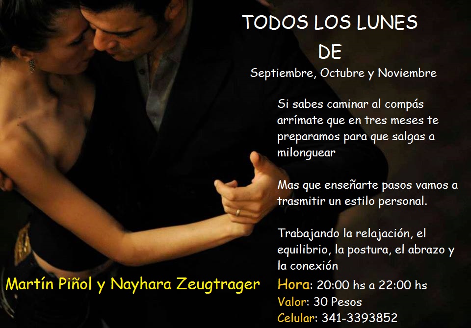 Clases de tango estilo Milonguero