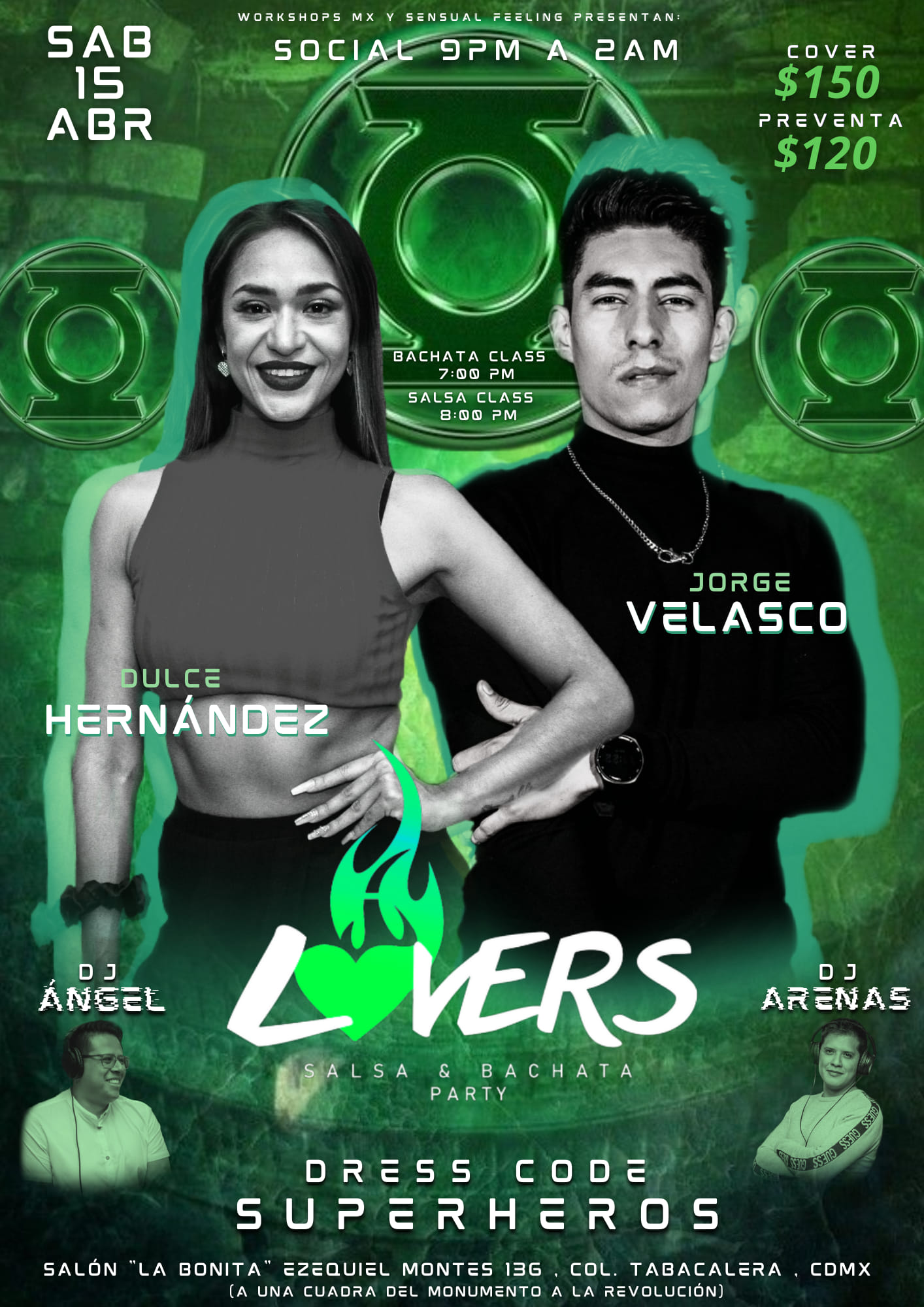 LOVERS Salsa & Bachata Party "Super Heroes Party"