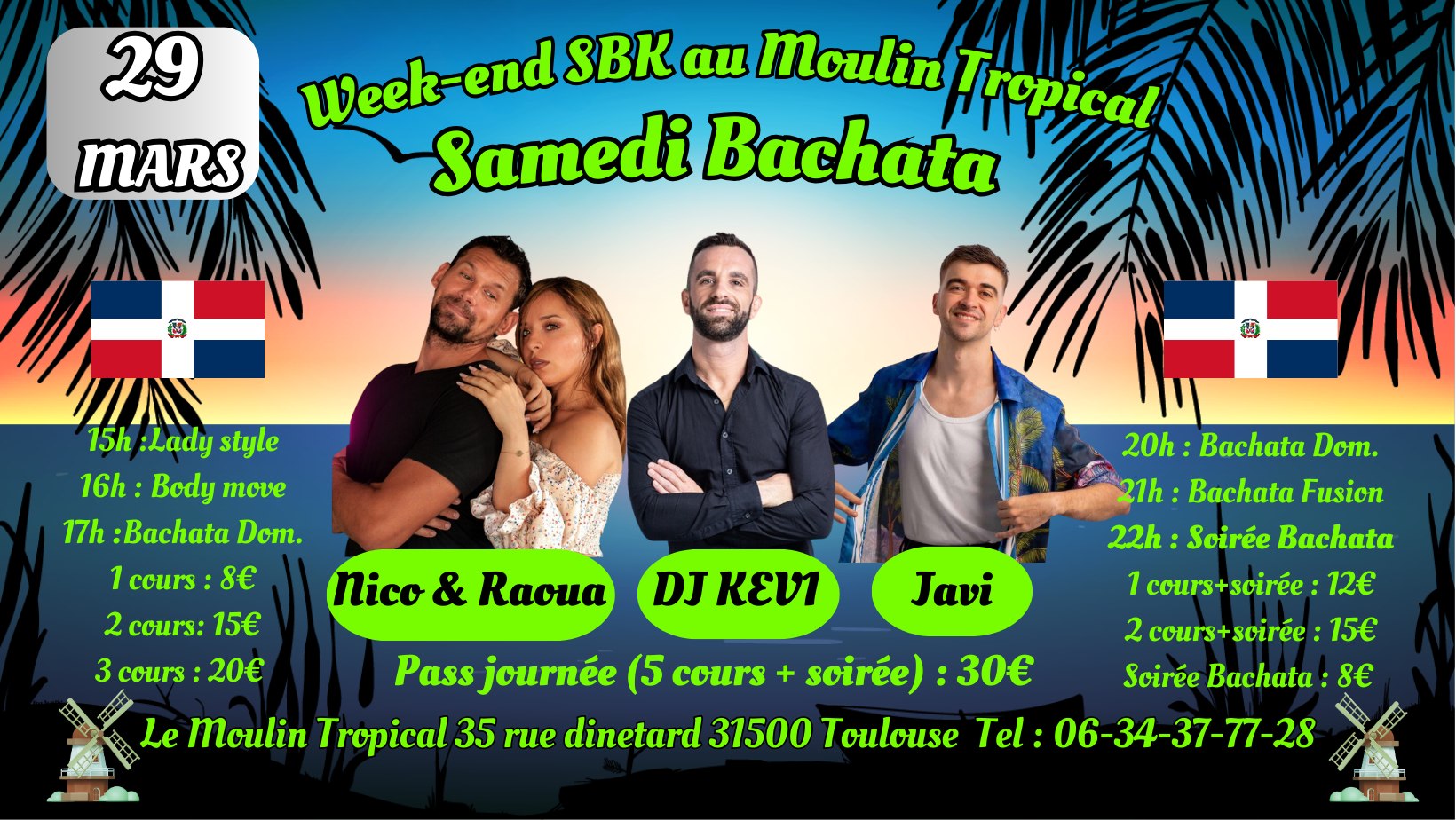 Week-end SBK au Moulin Tropical - Samedi Bachata