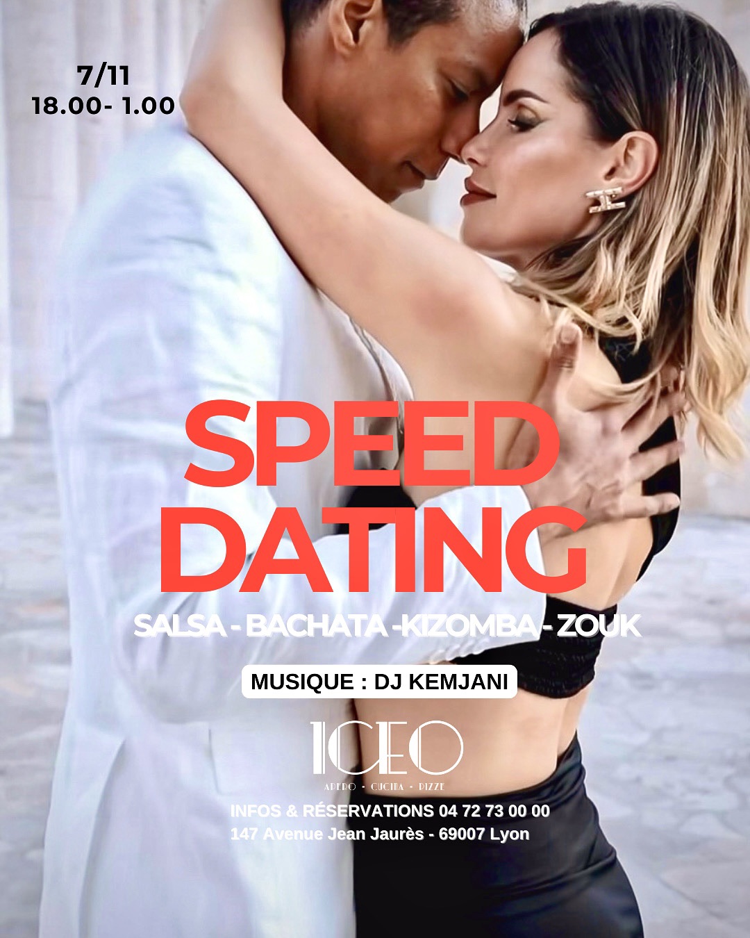 🎶 Speed Dating Dansant Salsa • Bachata • Kizomba • Zouk chez ICEO
