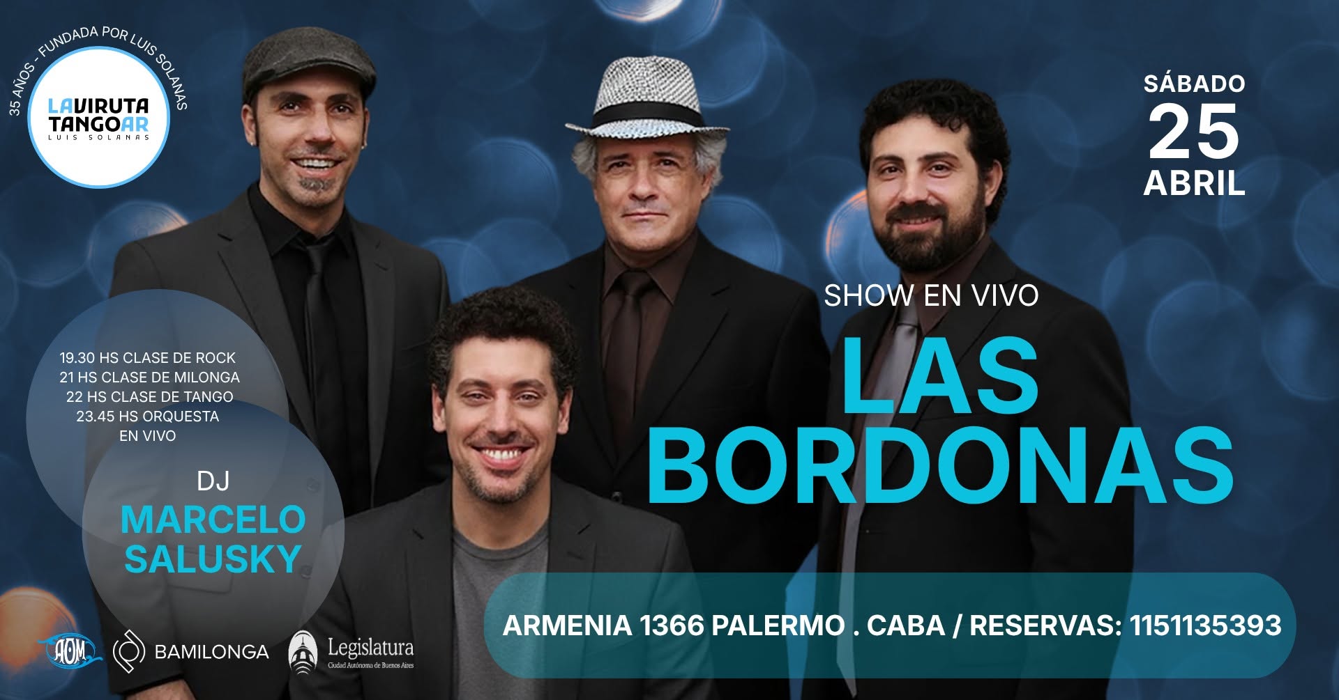 Clases de Tango & Orquesta en vivo "Las Bordonas"