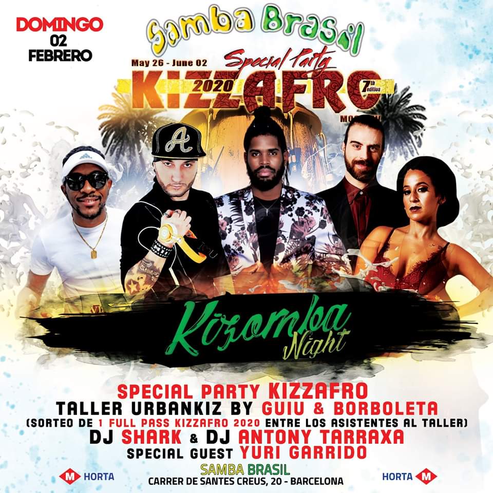 Domingo 02 Febrero - Special Party Kizzafro Barcelona