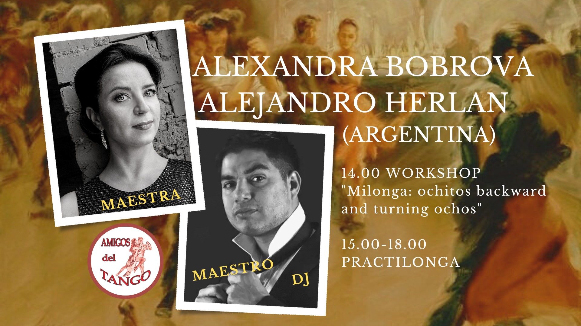 Special workshop & practilonga with Alejandro Herlan & Alexandra Bobrova