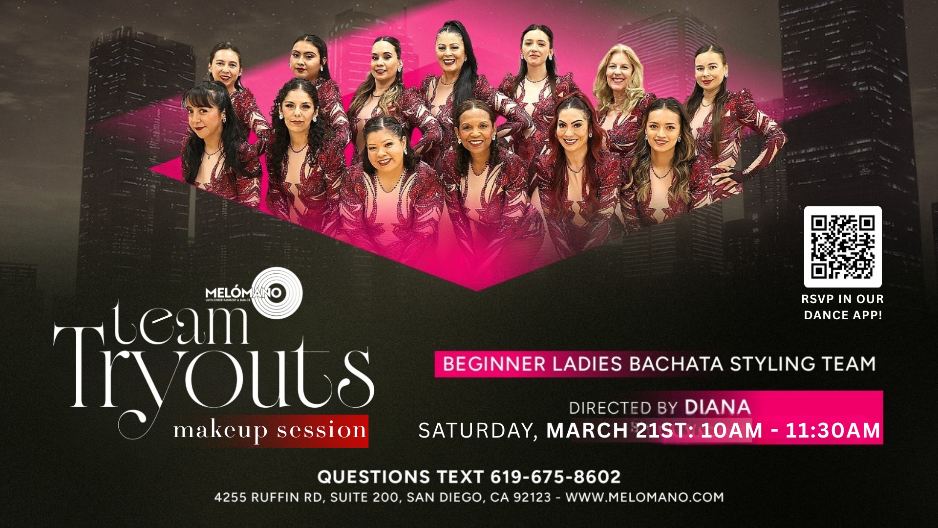 FREE Melómano Beginner Bachata Ladies Styling Team MAKEUP Tryout! 3 21