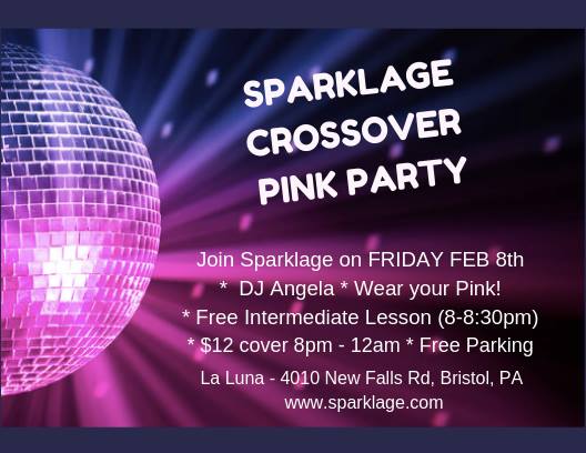 Sparklage Crossover Pink Party Feb 8th