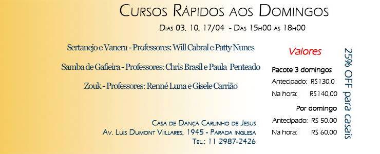 Cursos Rápidos aos Domingos