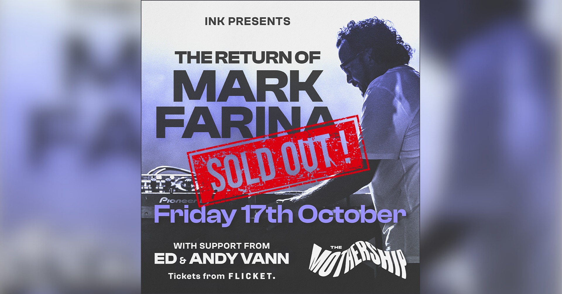 Mark Farina (USA) SOLD OUT!!