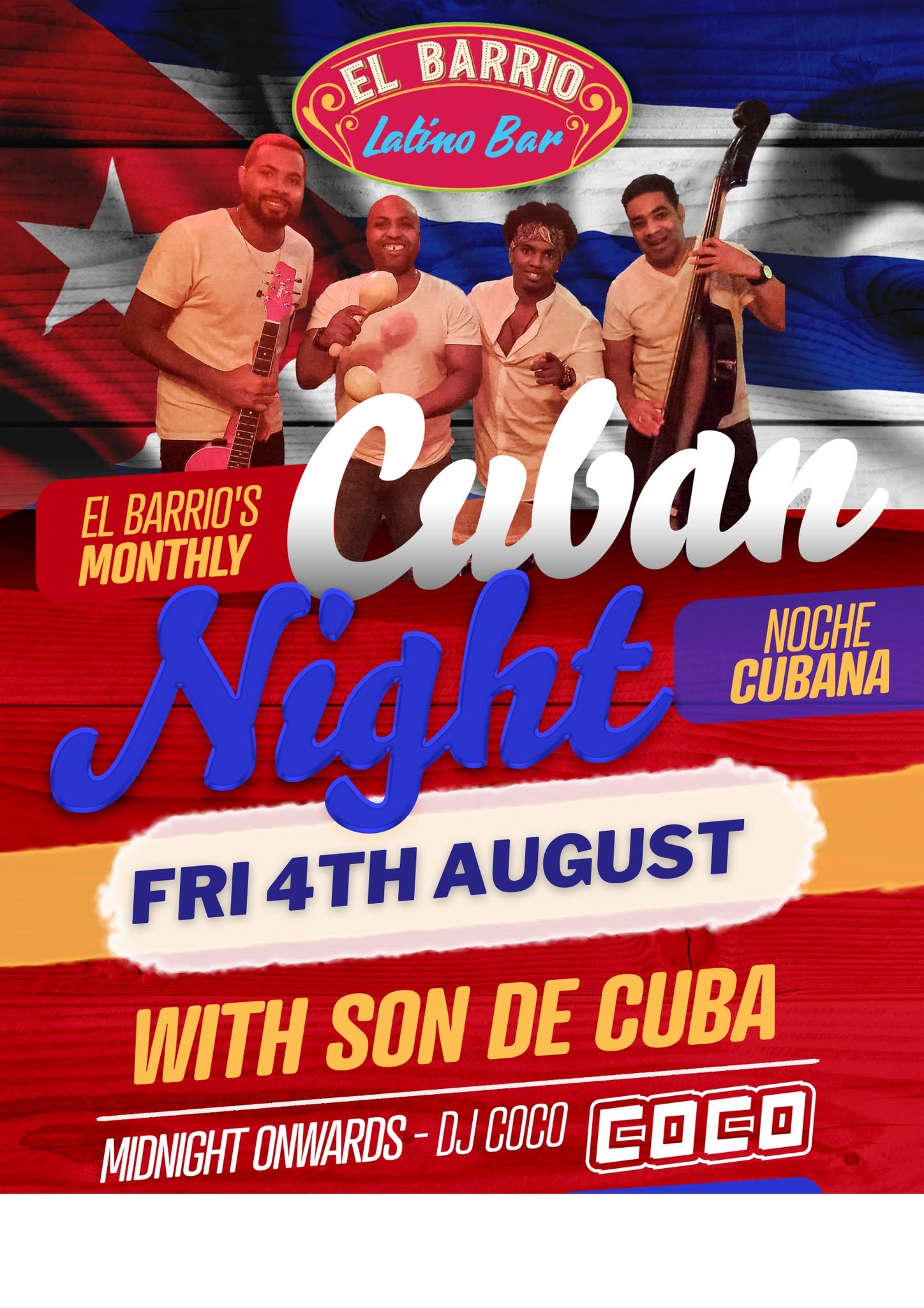 Noche Cubana Cuban night feat. Son de Cuba Live + DJ Coco