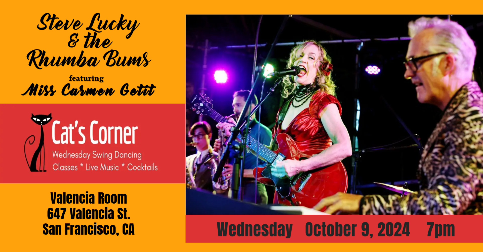 Wednesday Swing Dance: Steve Lucky & the Rhumba Bums