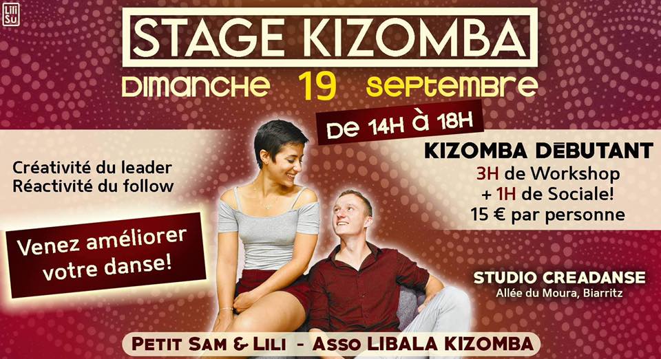 Stage Kizomba débutant à Biarritz