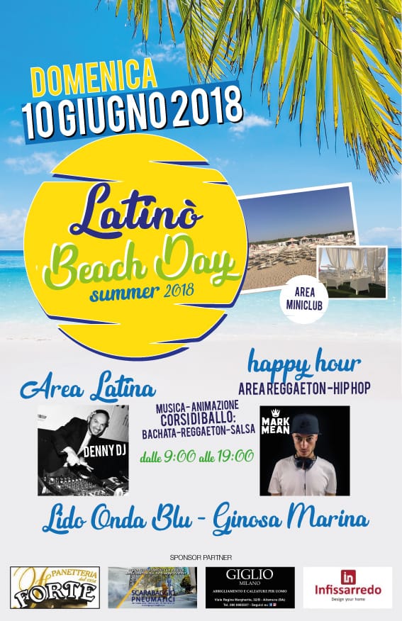 Latino' BEACH DAY LIDO ONDA BLU Marina di Ginosa