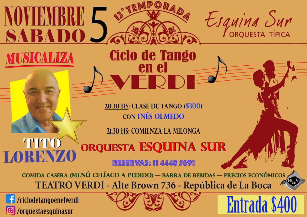 Ciclo de Tango en el Verdi -Noviembre-