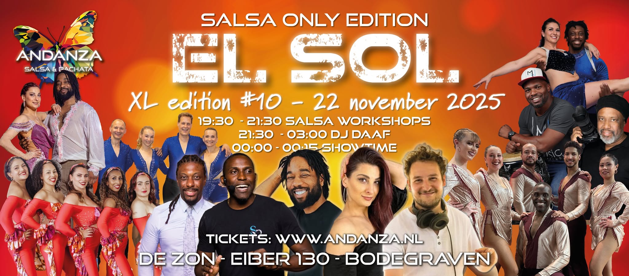El Sol - XL edition 10 - Salsa edition - DJ Daaf + 3 salsa workshops