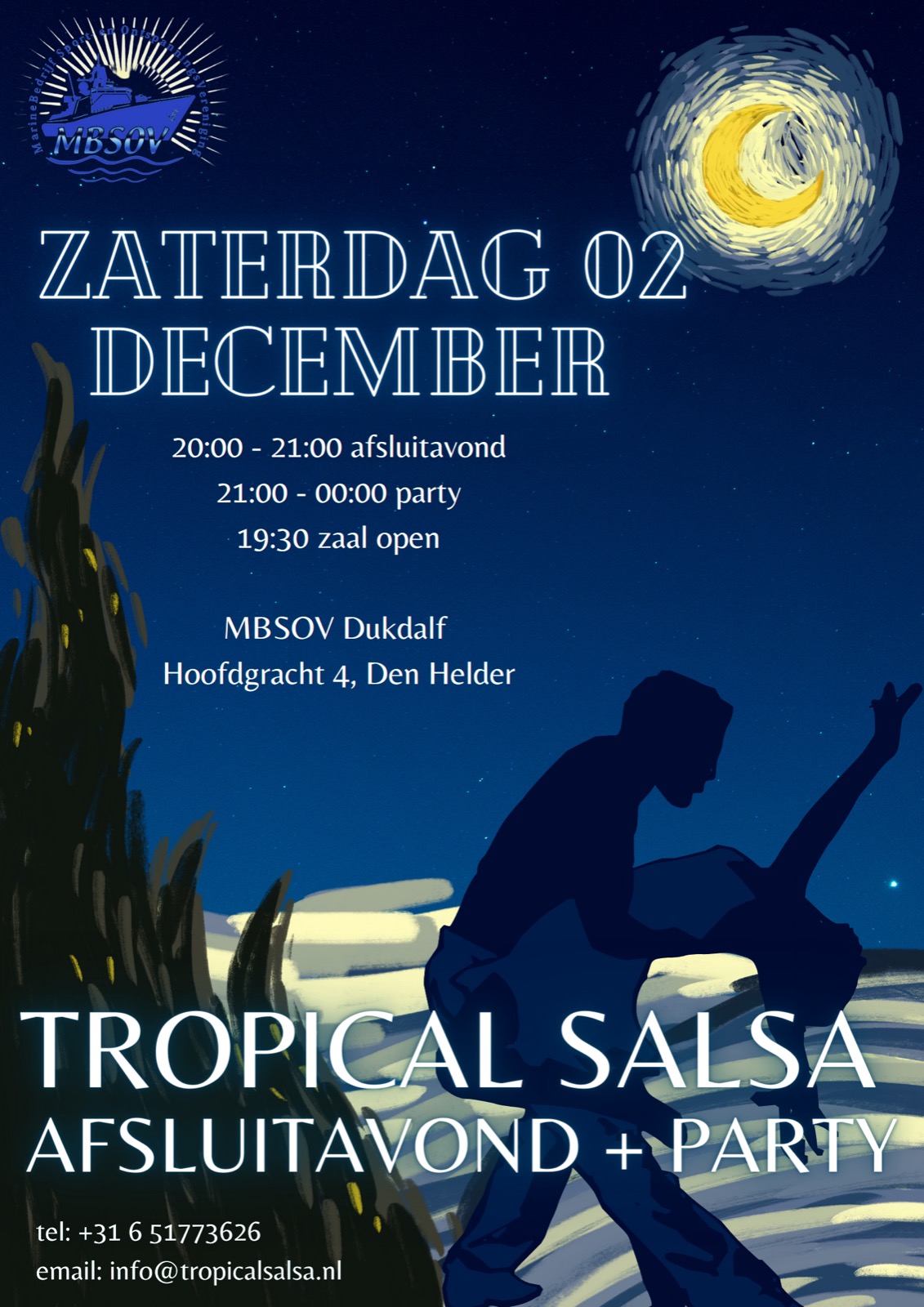 Tropical Salsa afsluit avond & party