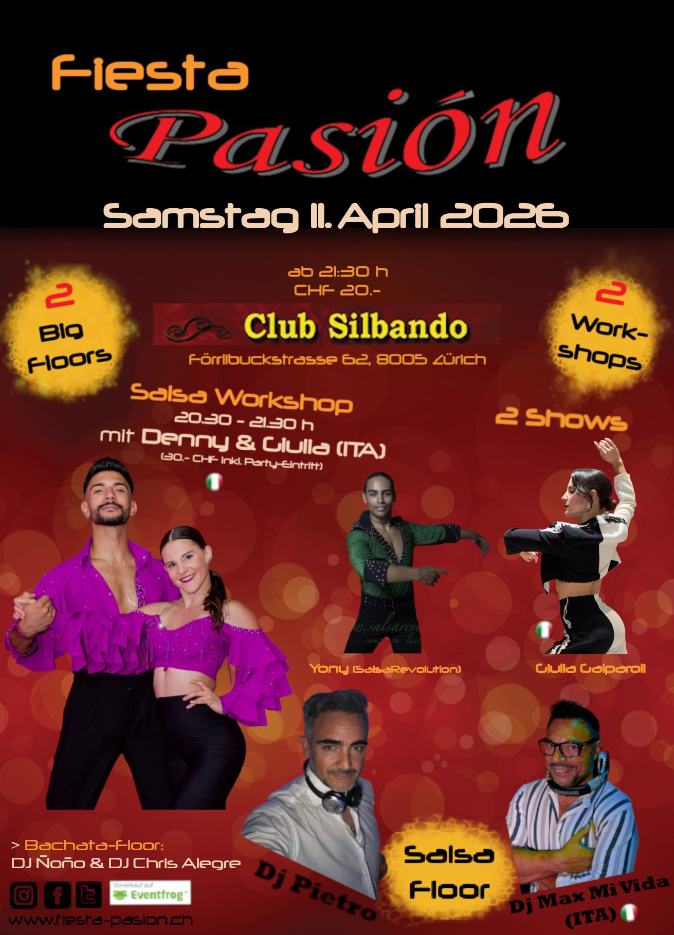 Salsa Workshop mit Denny Imperiale & Giulia Galparoli (ITA)